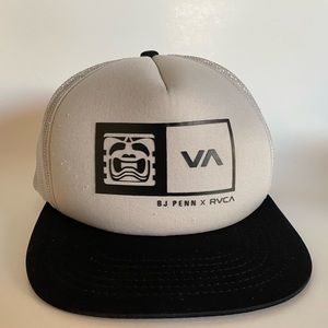 RVCA BJ Penn Tiki Trucker Cap Rare Sand Color